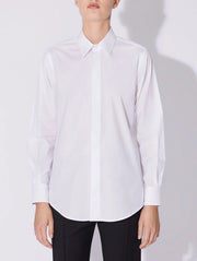 Chemise en popeline blanche