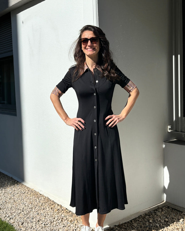 Robe noir fluide