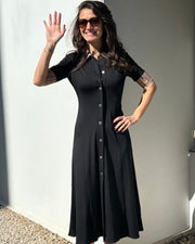 Robe noir fluide