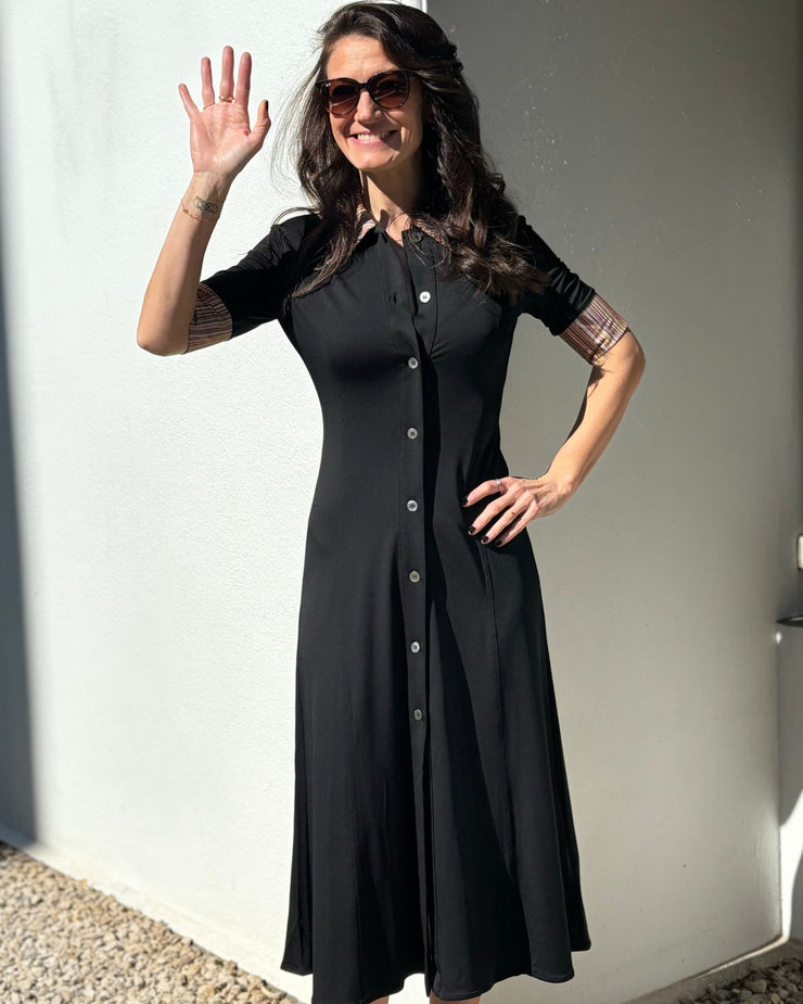 Robe noir fluide