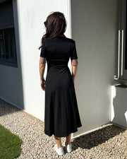 Robe noir fluide