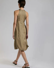 ROBE TRAPEZE EN SATIN