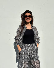 Chemise longue à imprimé