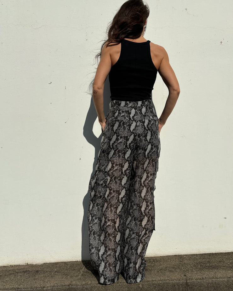 Pantalon cargo a imprimé