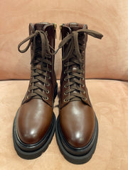 Bottine Chelsea en cuir marron pour femme