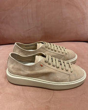 Sneaker en daim beige pour femme