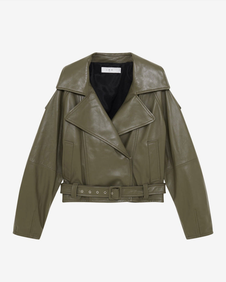 VESTE TRENCH EN CUIR