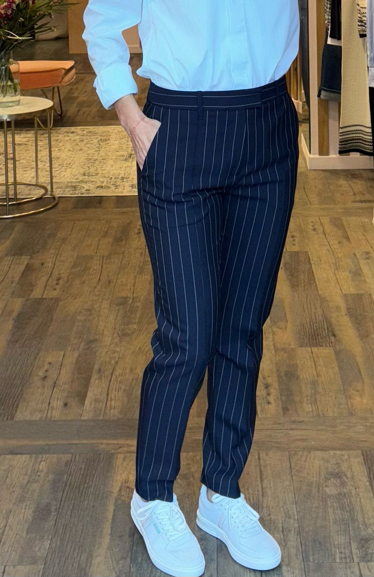 Pantalon roxy à rayures tennis marine