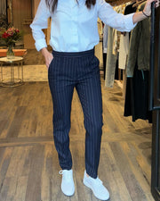 Pantalon roxy à rayures tennis marine
