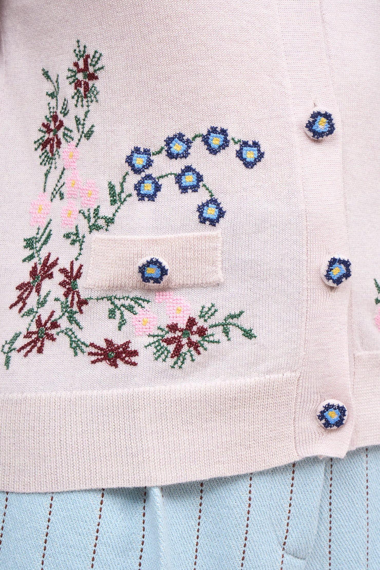 Cardigan brodé