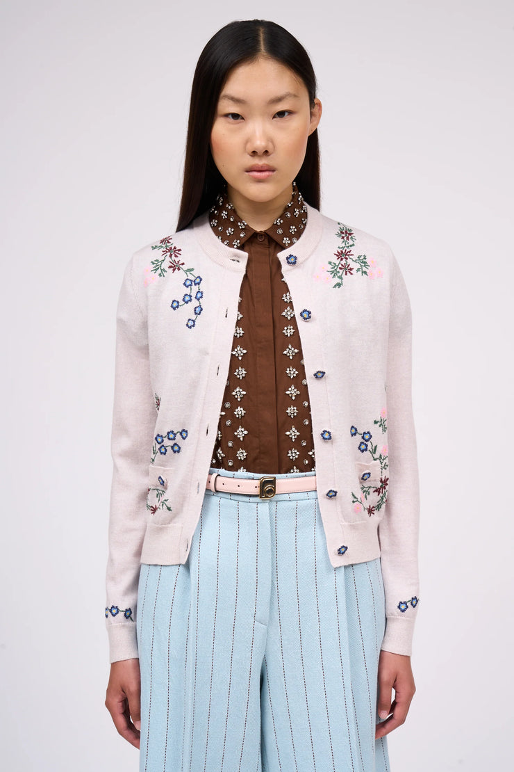 Cardigan brodé