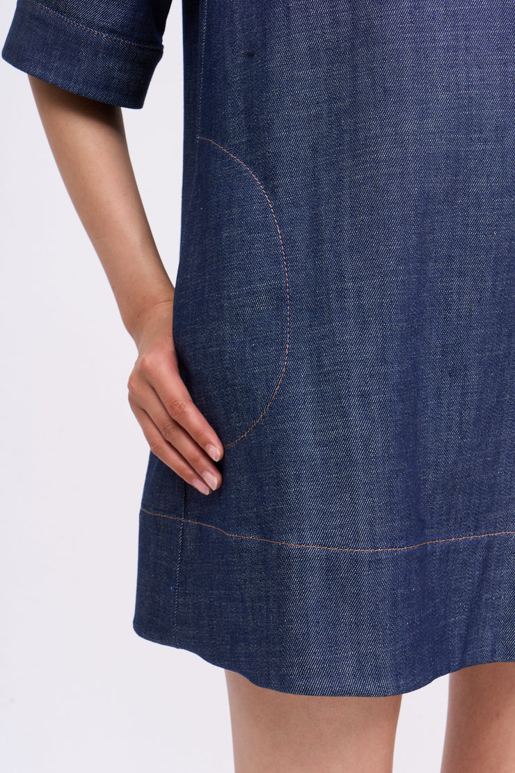Robe courte ample