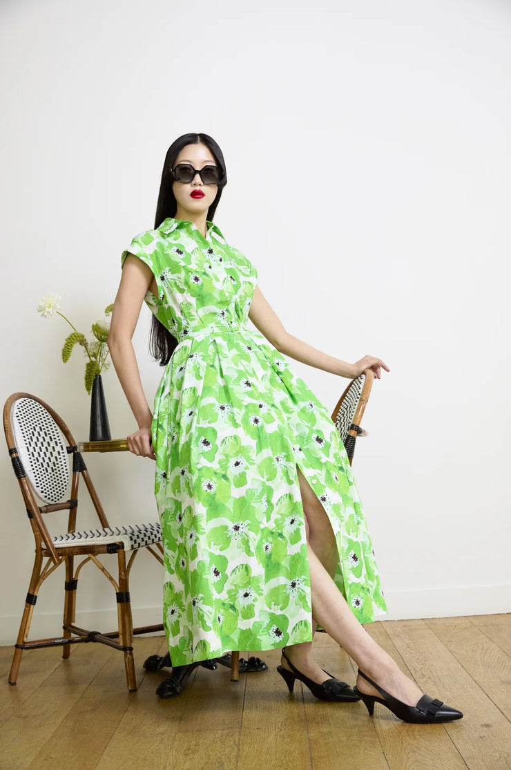 Robe chemisier imprimé fleuri