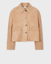 Veste en daim ample et courte