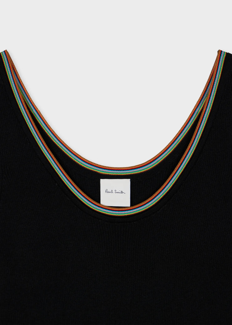 Débardeur bordure « signature stripe » en maille