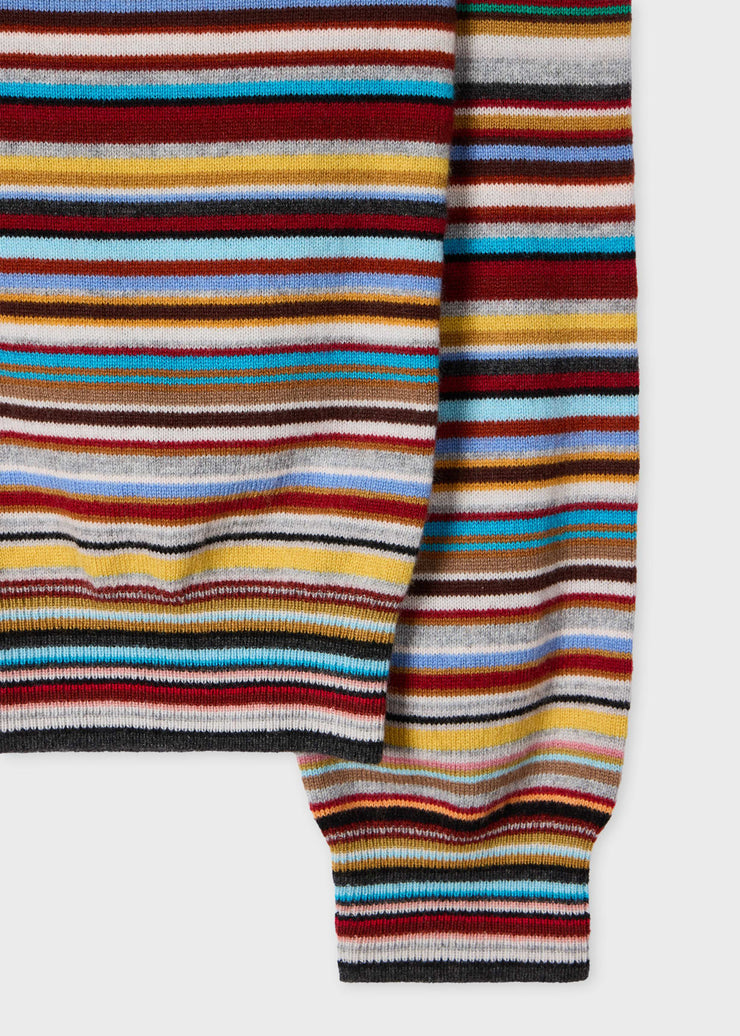Pull Femme 'Signature Stripe' à Col Roulé