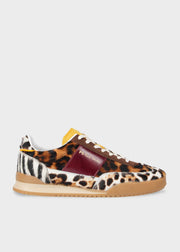 Baskets Femme 'Dover' Imprimé Animal Semelle Gomme Rétro en Cuir