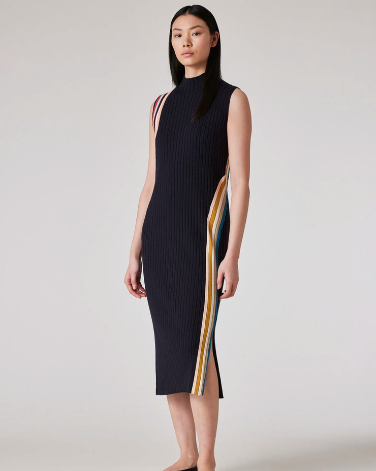 Robe longue marine
