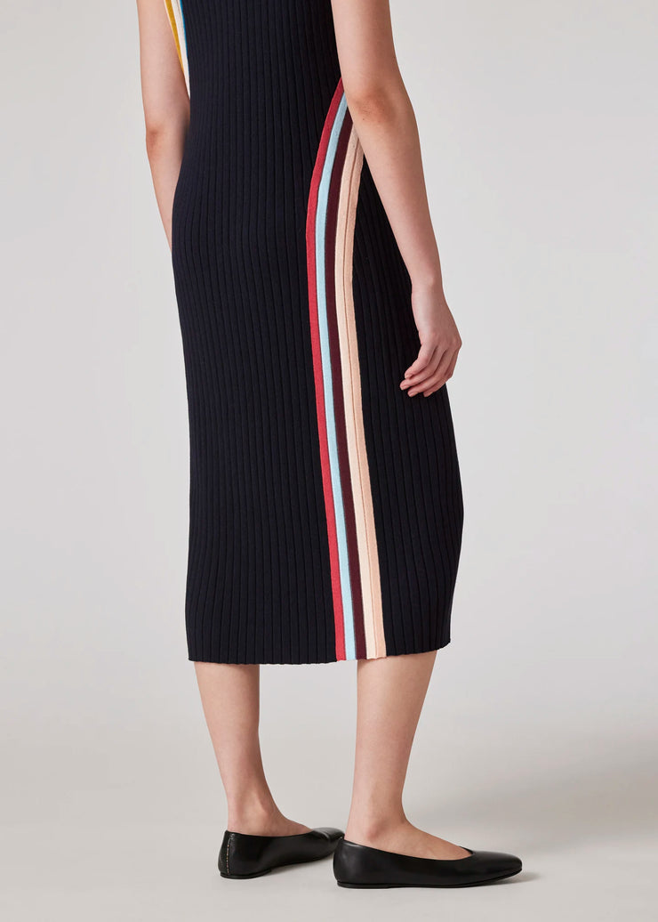 Robe longue marine