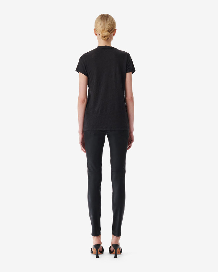 Tee Shirt en lin col V