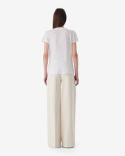 Tee Shirt en lin col V