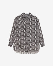 Chemise longue à imprimé