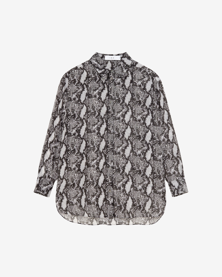 Chemise longue à imprimé