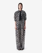 Chemise longue à imprimé