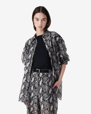 Chemise longue à imprimé