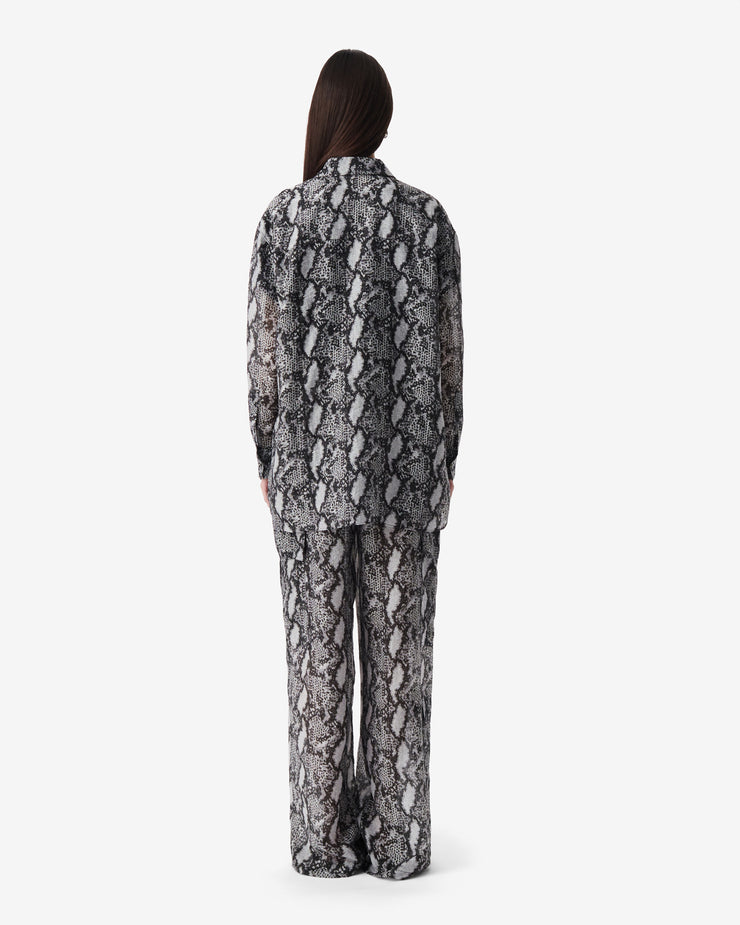 Chemise longue à imprimé