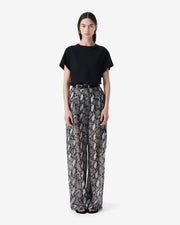 Pantalon cargo a imprimé