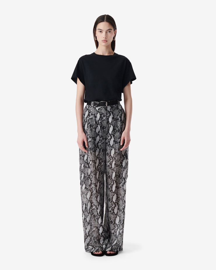 Pantalon cargo a imprimé