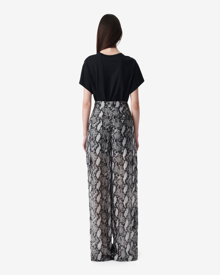 Pantalon cargo a imprimé