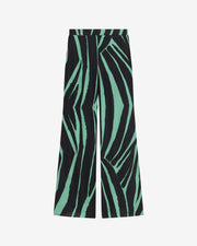 Pantalon droit en soie