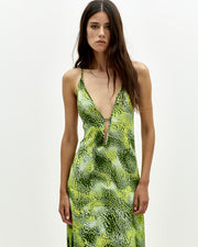Robe longue a imprimé