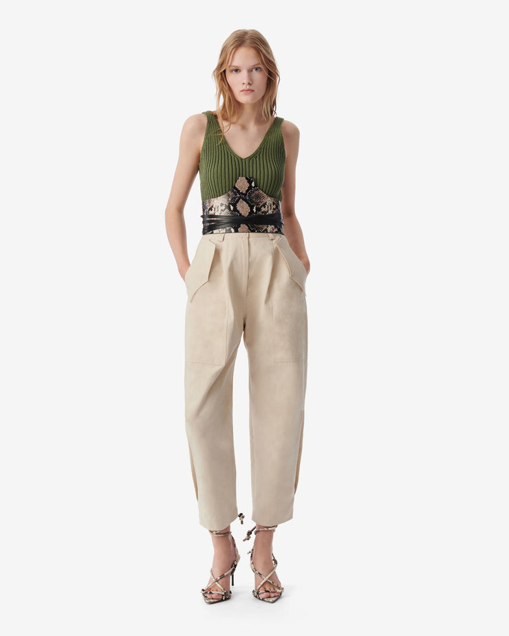Pantalon taille haute