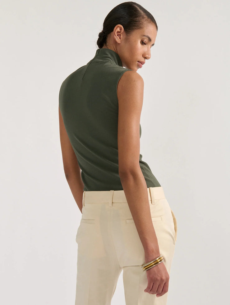 Pull sans manches en maille seconde peau