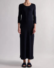 Robe en maille marine