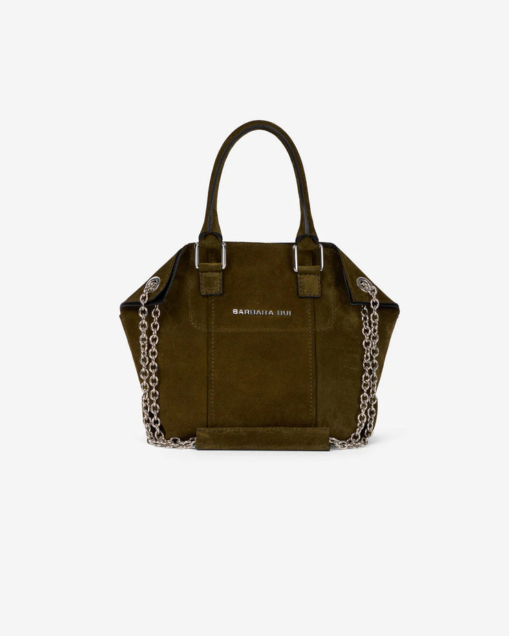 Sac little chamallow en daim olive